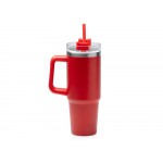 Термокружка Крэнстон с двойными стенками из переработанной нержавеющей стали, красный