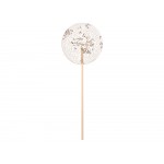 Леденец Круг прозрачный из изомальта с серебристой посыпкой, 30 гр.