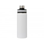 Спортивная бутылка Gessi объемом 590 мл с медной вакуумной изоляцией, белый