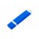 USB-флешка на 512 Mb с покрытием soft-touch Орландо, синий
