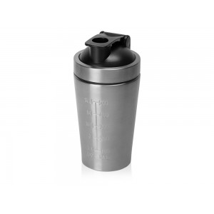 Спортивный шейкер из нержавеющей стали Top Up, 500 мл, серебристый (Р)