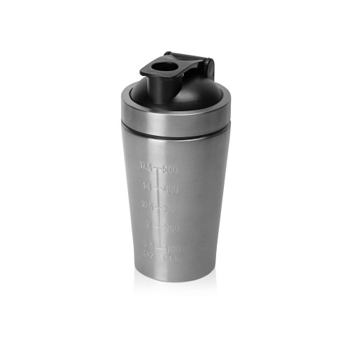 Спортивный шейкер из нержавеющей стали Top Up, 500 мл, серебристый (Р)