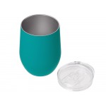 Термокружка Sense Gum, soft-touch, непротекаемая крышка, 370мл, крафтовая упаковка, бирюзовый 320C
