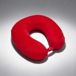 Подушка Basic из микрофибры с эффектом памяти U-shape, красный