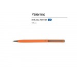 Ручка металлическая шариковая Palermo, софт-тач, 0,7 мм,  оранжевый