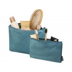 Swift набор косметичек из переработанного бархата GRS, морская волна