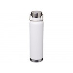 Бутылка для воды с вакуумной изоляцией Thor объемом 650 мл из переработанной нержавеющей стали, сертифицированной по стандарту RCS - Белый