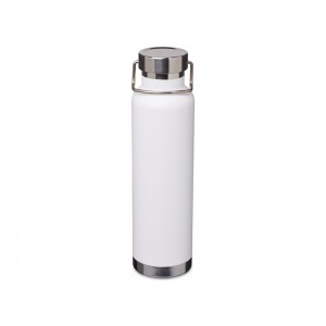 Бутылка для воды с вакуумной изоляцией Thor объемом 650 мл из переработанной нержавеющей стали, сертифицированной по стандарту RCS - Белый