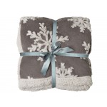 Плед Snowflake новогодний
