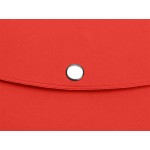 Органайзер для документов на кнопке с отделением для купюр и ручки, упаковка в индивидуальный пакет, красный/серый