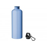 Алюминиевая бутылка для воды Oregon объемом 770 мл с карабином - Светло-синий