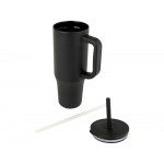 Brady термостакан с силиконовой трубочкой, 900 мл, сертифицированный согласно RCS- Черный