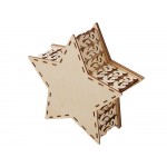 Шкатулка из фанеры в виде звезды Asteris, сине-серебристый