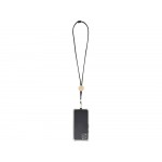 Adhab/Адхаб ремешок для смартфона с бамбуковыми деталями, черный