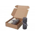 Набор свечей с гранями Vela, темно-серый, белый