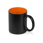 Кружка с покрытием для гравировки Subcolor BLK, черный/оранжевый