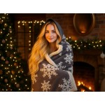 Плед Snowflake новогодний