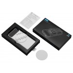 Магнитный беспроводной внешний аккумулятор со встроенными кабелями Мэни,быстаря зарядка, 10000 мАч, белый