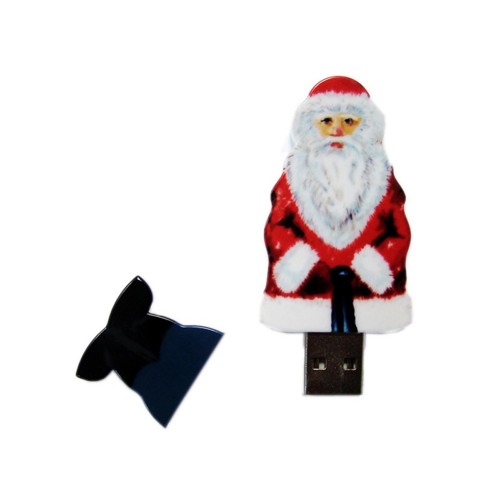 USB-флешка на 4 Гб Дед Мороз Santa под нанесение, белый
