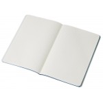 Блокнот Audrey А5 на сшивке в гибкой обложке софт-тач, синий