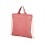 Рюкзак со шнурком Pheebs из 150 г/м2 переработанного хлопка, красный меланж