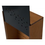 Подарочная коробка из фанеры Constellation 330х220х100 мм, фанера 6 мм, крышка на выдвижных пазах черная ЛХДФ 3 мм, бечевка