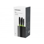 Набор из 4 кухонных ножей в универсальном блоке,  NADOBA, серия OLIVIA