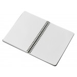 Блокнот А5 Dante из искусственной кожи на спирали, темно-серый