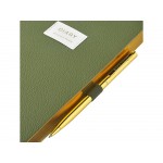 Ежедневник недатированный А5 Verde с нашивкой, зеленый