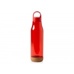 Бутылка Basti с пластиковым корпусом и пробковым дном,  красный