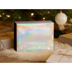 Подарочная коробка с голографическим шубером Aurora, XL, вн. размер 300х235х105 мм.