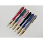 Ручка пластиковая шариковая Parliament, 0,7 мм, синие чернила, розовый/золотистый