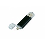 USB-флешка на 32 Гб.c дополнительным разъемом Micro USB, черный