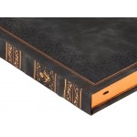 Ежедневник недатированный А5 Royal, черный с бронзовым срезом