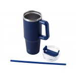 Термокружка KRANSTON с двойными стенками из переработанной нержавеющей стали, синий нейви