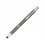 Шариковая кнопочная ручка-стилус Moneta из анодированного алюминия, серый