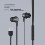 Стереогарнитура Stereo Blaze Type-C, графит, Deppa