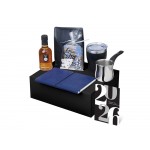 Подарочный набор с туркой, кофе и термокружкой, синий