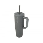 Brady термостакан с силиконовой трубочкой, 900 мл, сертифицированный согласно RCS- Серый