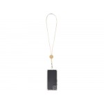 Adhab/Адхаб ремешок для смартфона с бамбуковыми деталями, белый