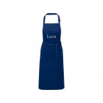 Фартук Andrea плотностью 240 г/м² с регулируемой завязкой на шее - Темно - синий