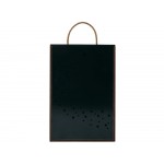 Подарочная коробка из фанеры Constellation 330х220х100 мм, фанера 6 мм, крышка на выдвижных пазах черная ЛХДФ 3 мм, бечевка