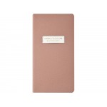Еженедельник недатированный А6 Morandi. Пыльная роза с нашивкой, пыльно-розовый