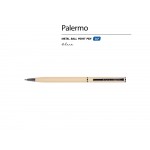 Ручка металлическая шариковая Palermo, софт-тач, 0,7 мм,  пудровый