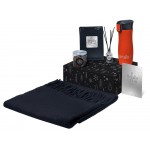 Подарочный набор с палантином и термокружкой, красный