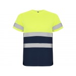 Футболка Delta мужская, нэйви/неоновый желтый