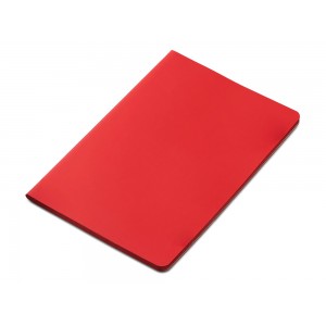 Блокнот Audrey А5 на сшивке в гибкой обложке софт-тач, красный