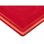 Ежедневник недатированный А4 Royal, красный с бронзовым срезом