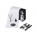 Подарочный набор с пледом, свечой и диффузором, белый