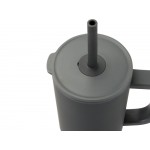 Brady термостакан с силиконовой трубочкой, 900 мл, сертифицированный согласно RCS- Серый